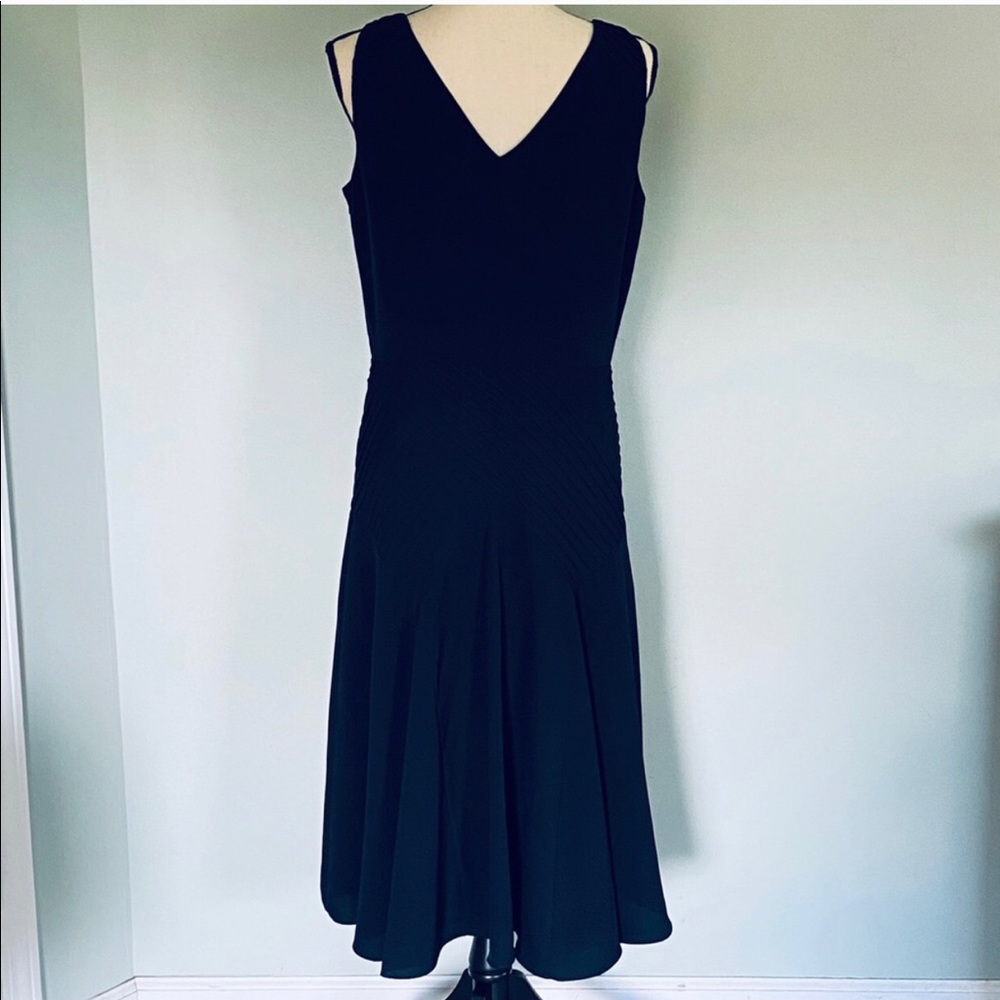 ANN TAYLOR navy dress.
